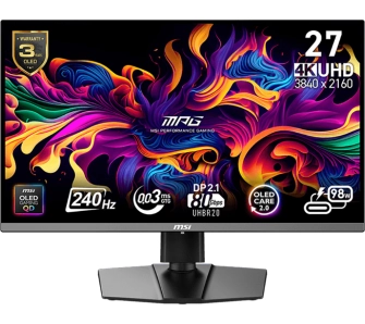 Monitor MSI MPG 272URX QD-OLED 26,5" 4K 240Hz 0,03ms Gamingowy