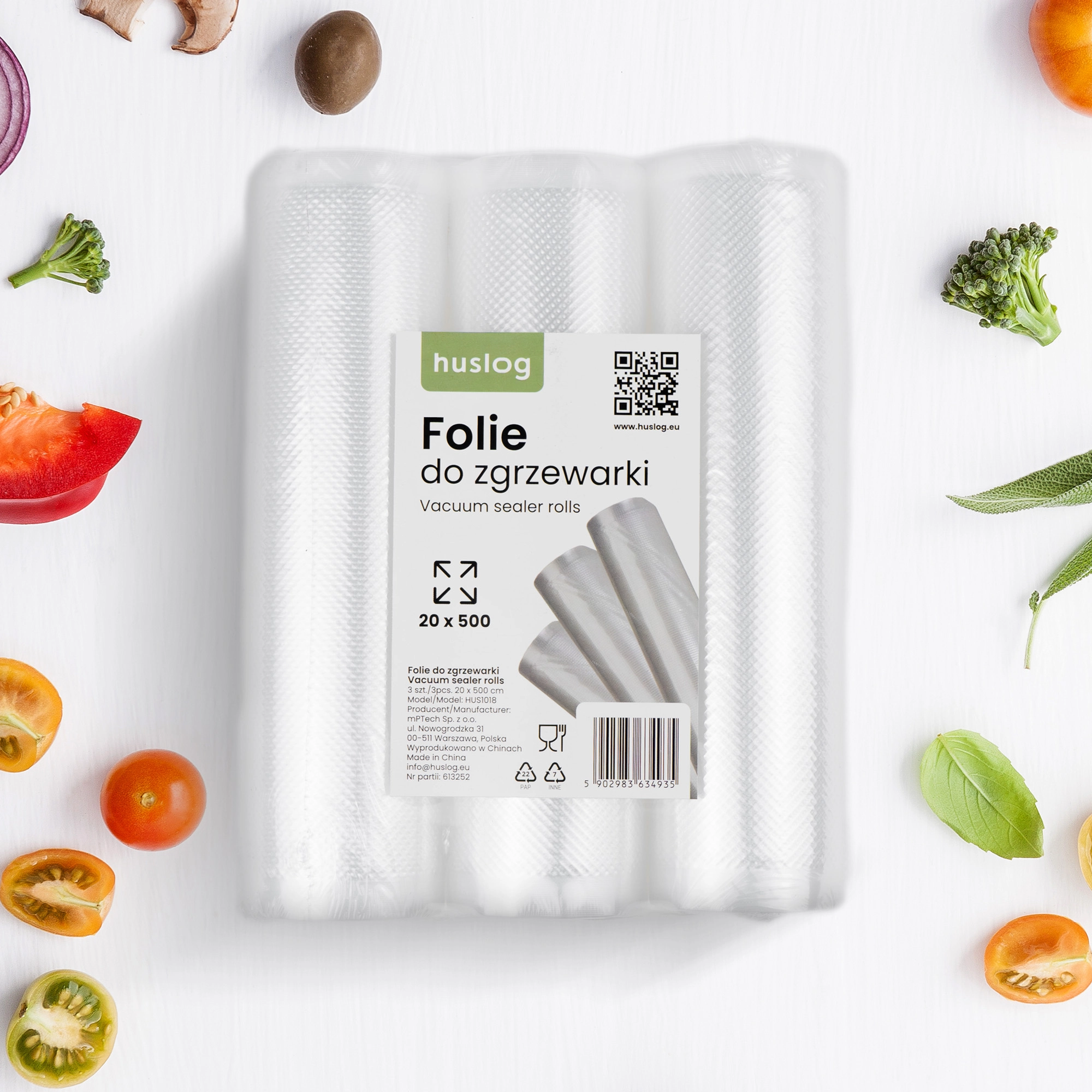 Folia do zgrzewarki Huslog HUS1018 20cm x 500cm