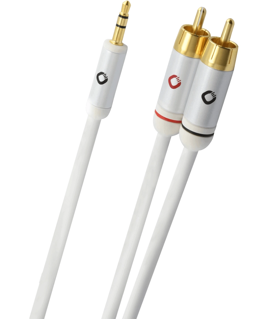 Kabel  audio Oehlbach 60003 Jack RCA 3m Biały