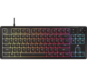 Klawiatura membranowa Corsair K55 Core TKL RGB Czarny