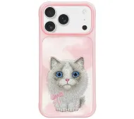 Nimmy Big Eyed Pet 2.0 Cat do iPhone 17 Pro Max Różowy