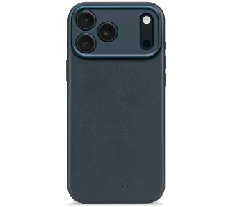 Etui Decoded Leather Backover MagSafe do iPhone 17 Pro Max Granatowy