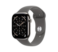 Apple Watch Series 11 GPS + Cellular 42mm Tytan Naturalny Pasek sportowy Górska szarość S/M