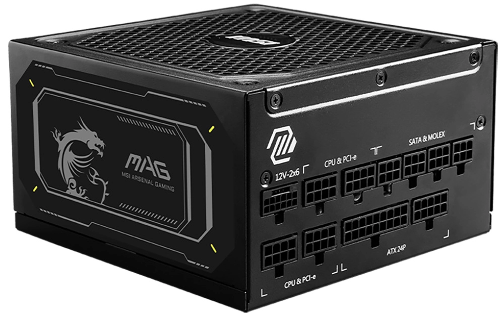 Zasilacz MSI MAG A1000GL PCIE5 II 80+ Gold Czarny