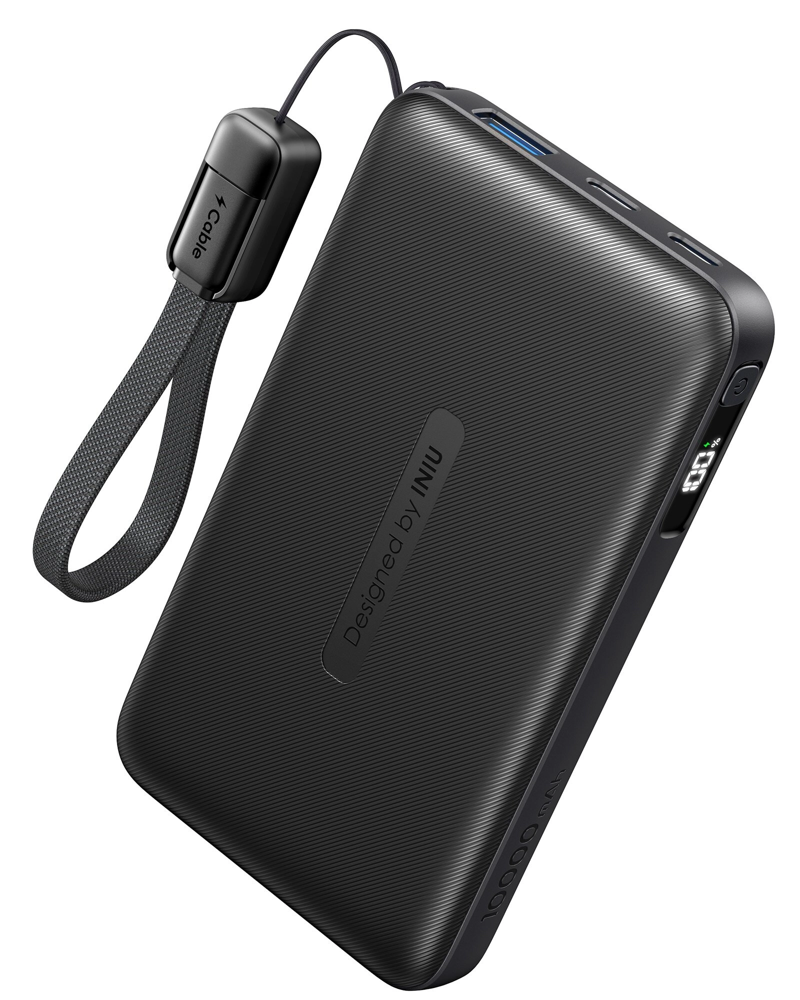 Powerbank INIU PX11 Pocket Neo 10000mAh 22,5W Smycz Czarny