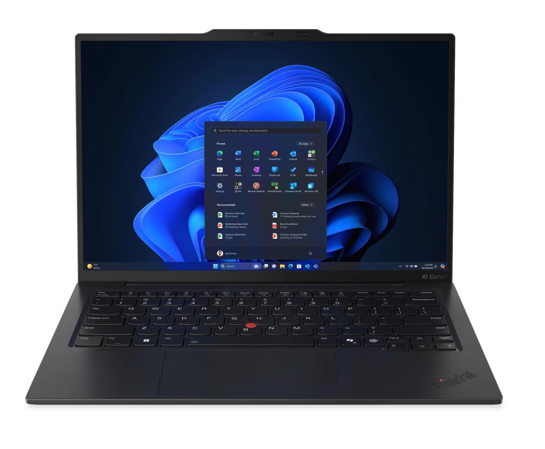 Laptop biznesowy Lenovo ThinkPad X1 Carbon Gen 13 Aura Edition OLED 14" Ultra 7 258V 32GB RAM 1TB Dysk SSD Win11 Pro Czarny Funkcje AI