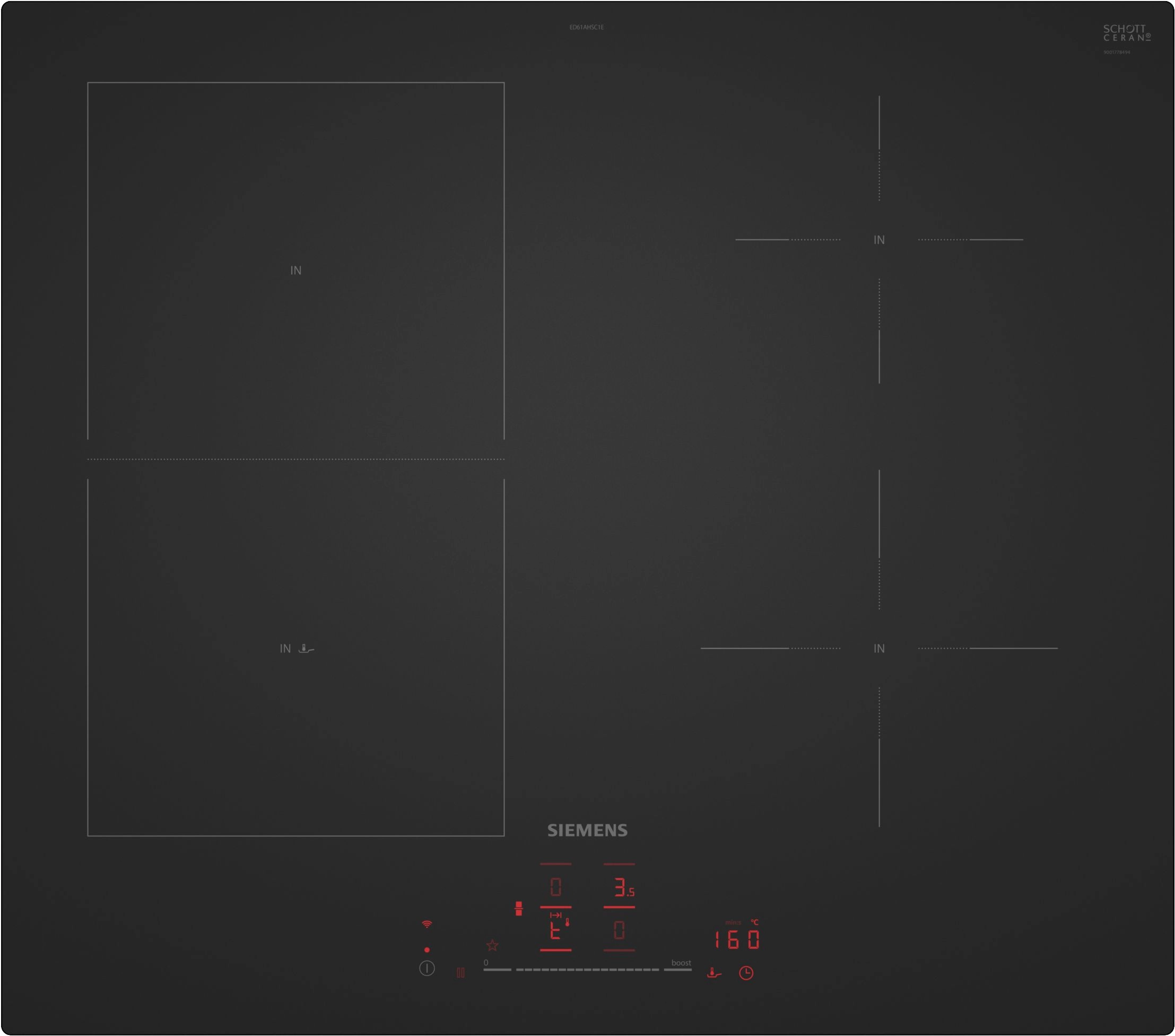 Płyta indukcyjna Siemens iQ500 ED61AHSC1E 59,2cm Matt Edition