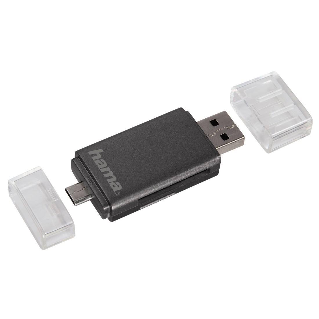 Hama 123976 czytnik 2w1 USB 2.0