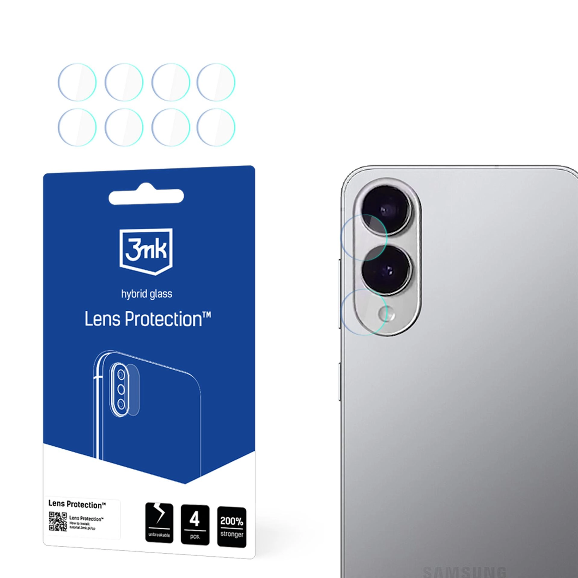 Szkło hybrydowe 3mk Lens Protection do Samsung Galaxy S25 Edge