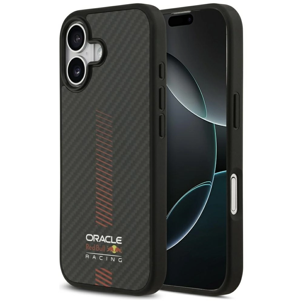 Etui Red Bull Racing Kevlar Powerbar MagSafe do iPhone 17 czarny