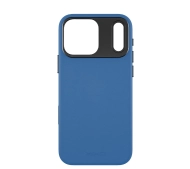 Yaxo Leather Gear Slim Case MagSafe do iPhone 17 Pro Niebieski