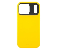 Yaxo Leather Gear Slim Case MagSafe do iPhone 17 Pro Max Żółty