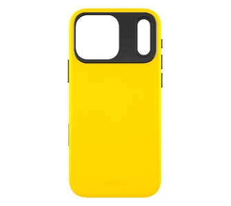 Etui Yaxo Leather Gear Slim Case MagSafe do iPhone 17 Pro Max Żółty