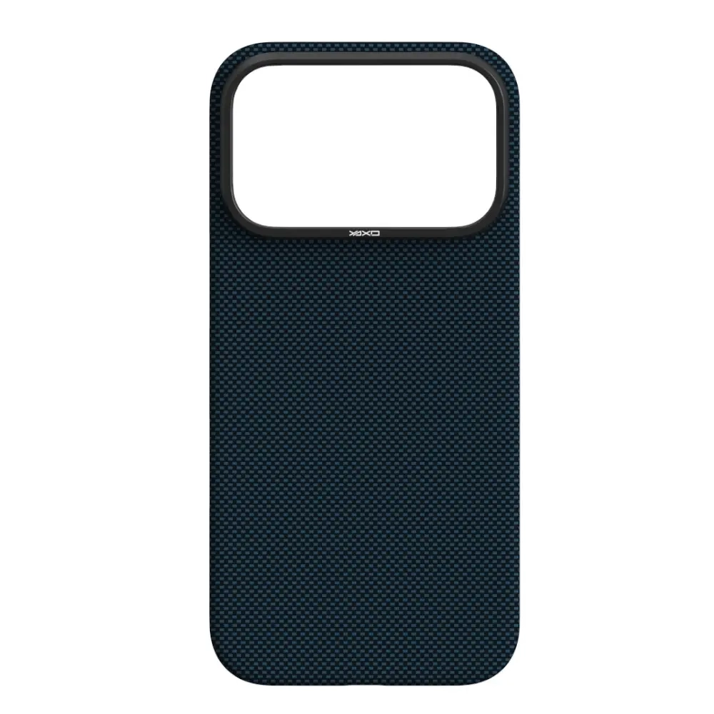 Etui Yaxo Aramid Fiber Ultra Slim Case MagSafe iPhone 17 Pro Granatowy