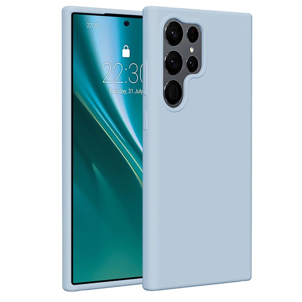 Etui Etteri Silicone Case Galaxy S23 Ultra Niebieski