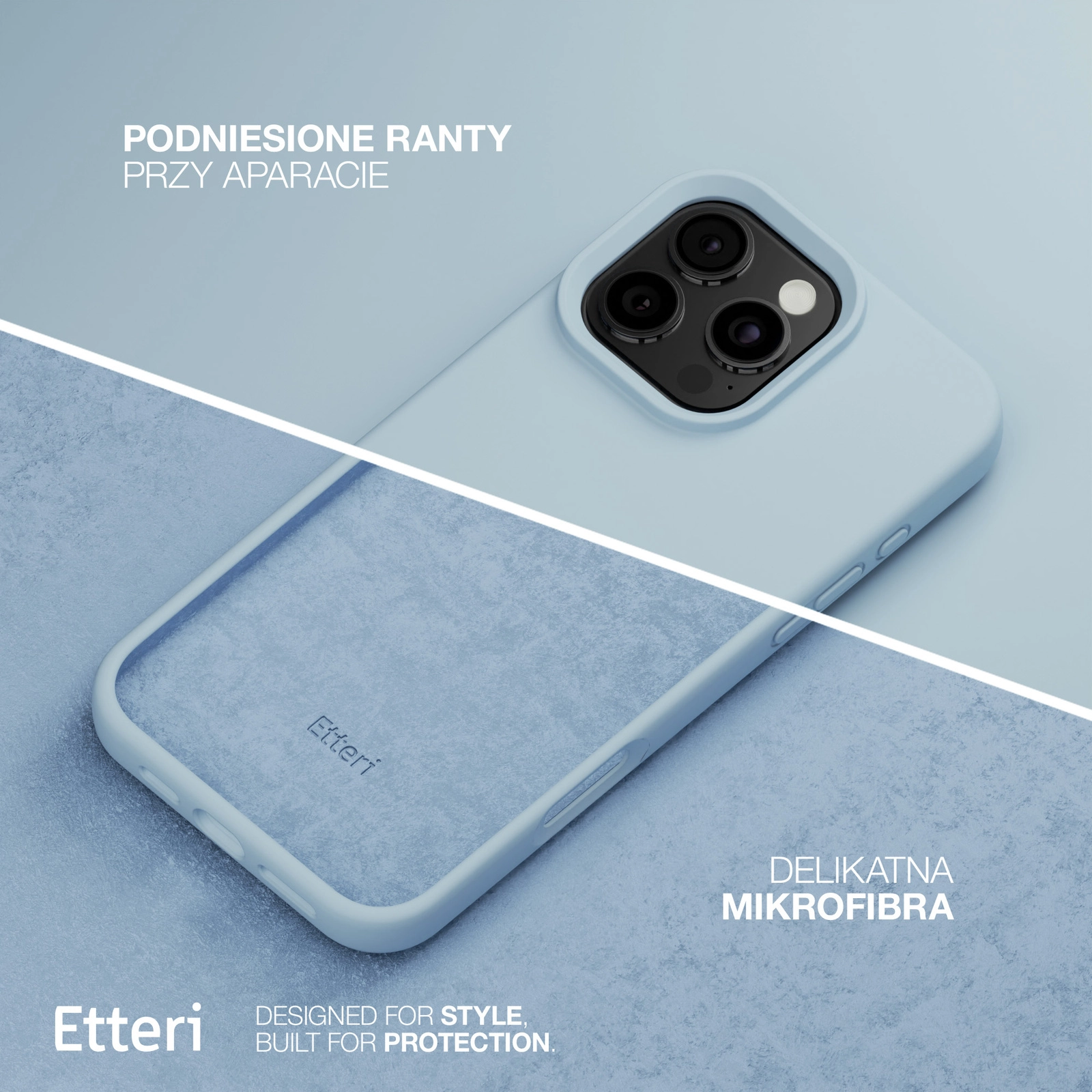 Etui Etteri Silicone Case do Xiami Redmi Note 13 Pro Niebieski