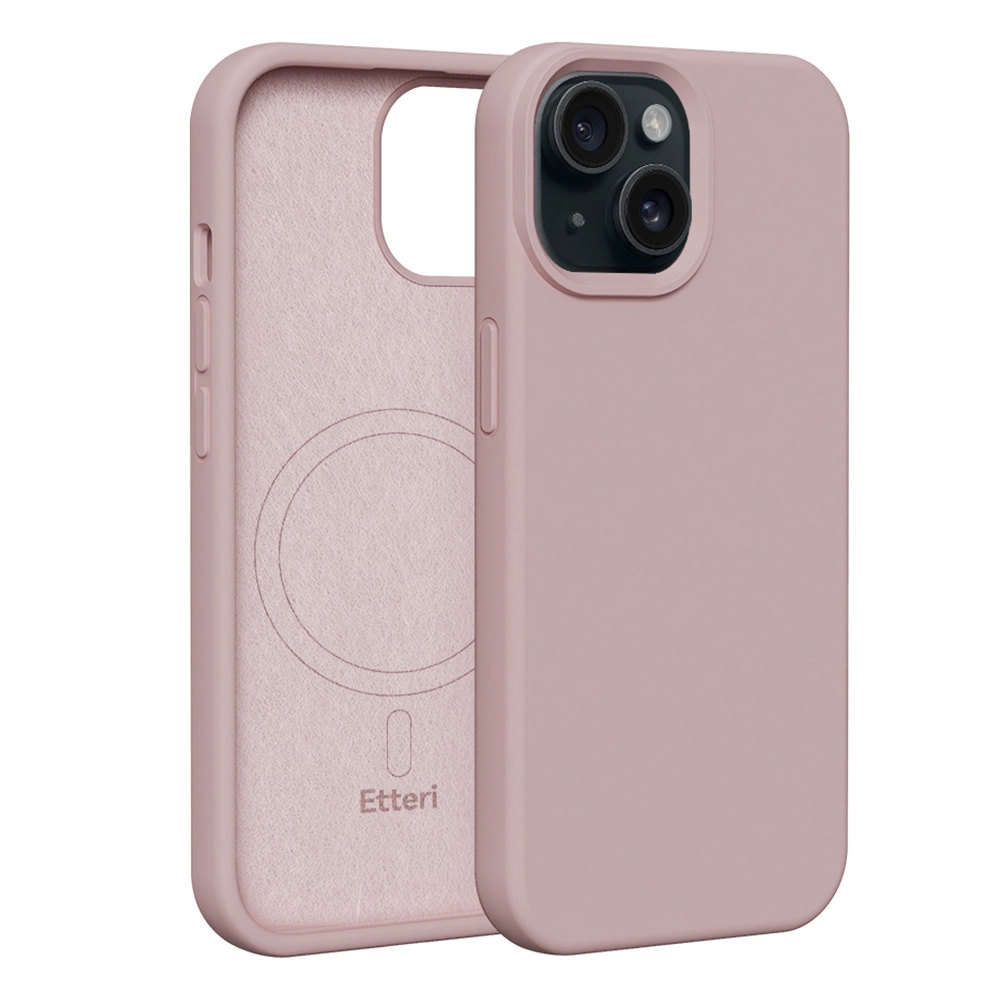 Etui Etteri Silicone Case do iPhone 15 Różowy