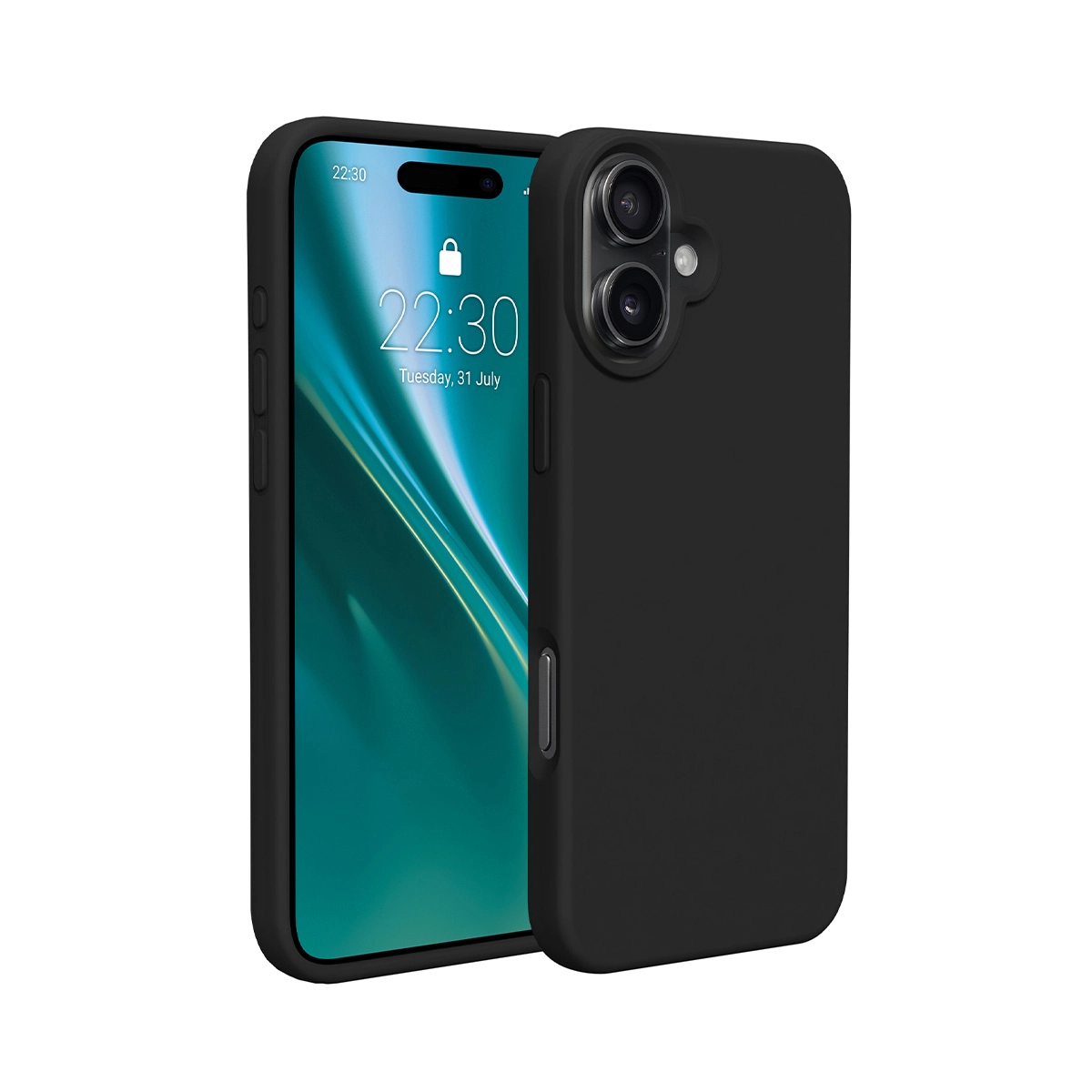 Etui Etteri Silicone Case do iPhone 16 Plus Czarny