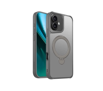 Etui Etteri Matt Mag Ring do iPhone 16 Plus Szary
