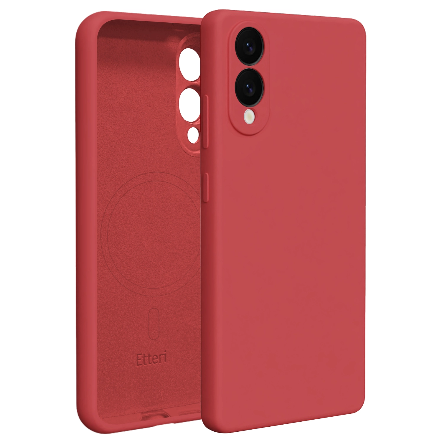 Etui Etteri Silicone Mag Case do Galaxy S25 Edge Malinowy