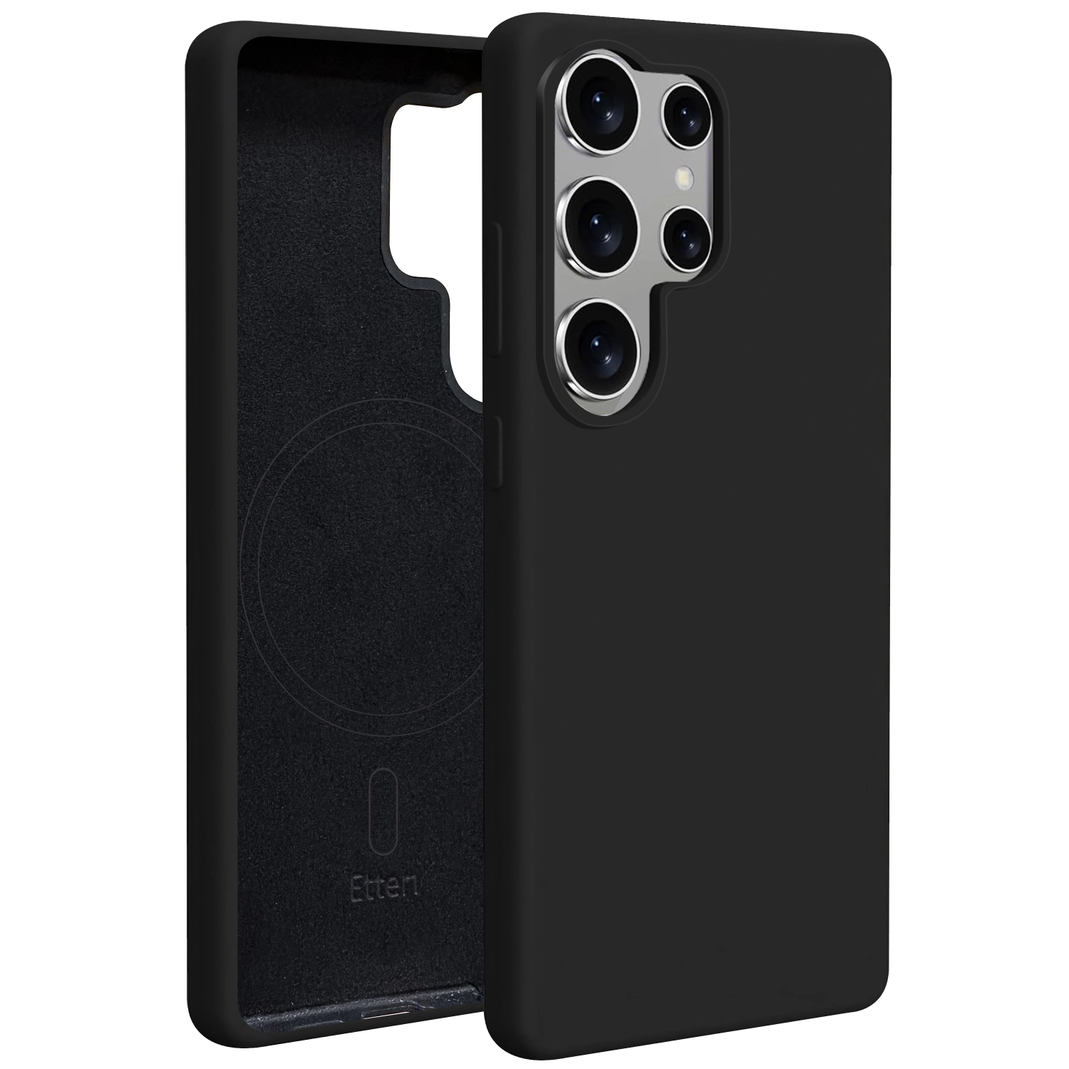 Etui Etteri Silicone Case do Galaxy S25 Ultra Czarny