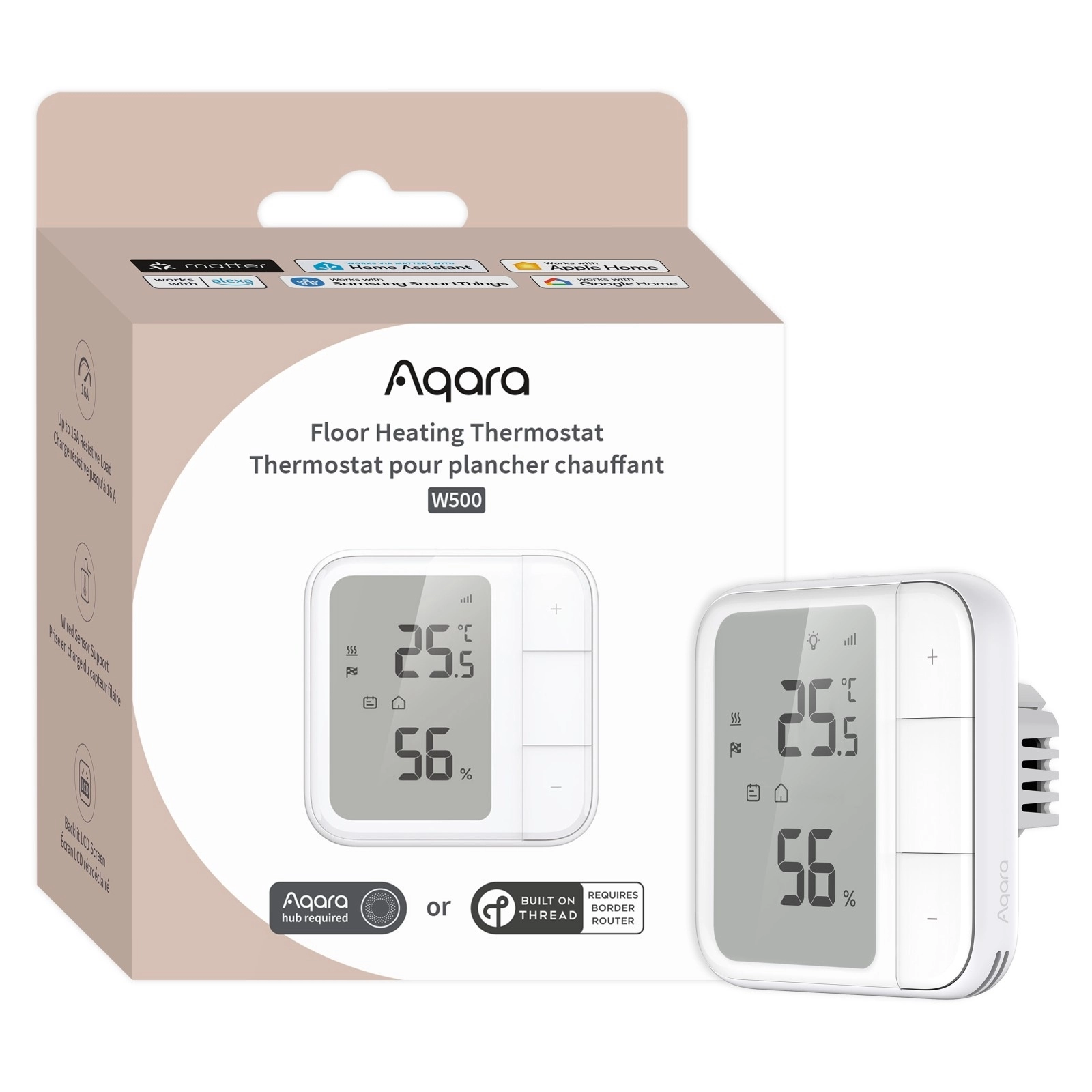 Czujnik temperatury / wilgoci Aqara Floor Heating Thermostat W500