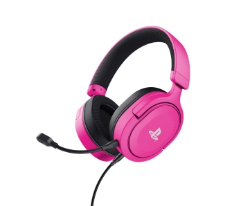 Słuchawki przewodowe z mikrofonem Trust GXT498P Forta Nauszne Różowy