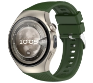 Bizon Strap Watch Silicone S do Huawei Watch 5 46 mm ciemnozielony