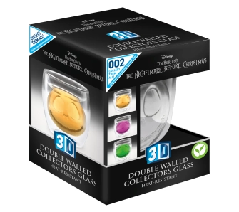 Szklanka Pyramid 3D Double Walled Collectors Glass Miasteczko Halloween (Jack Head)