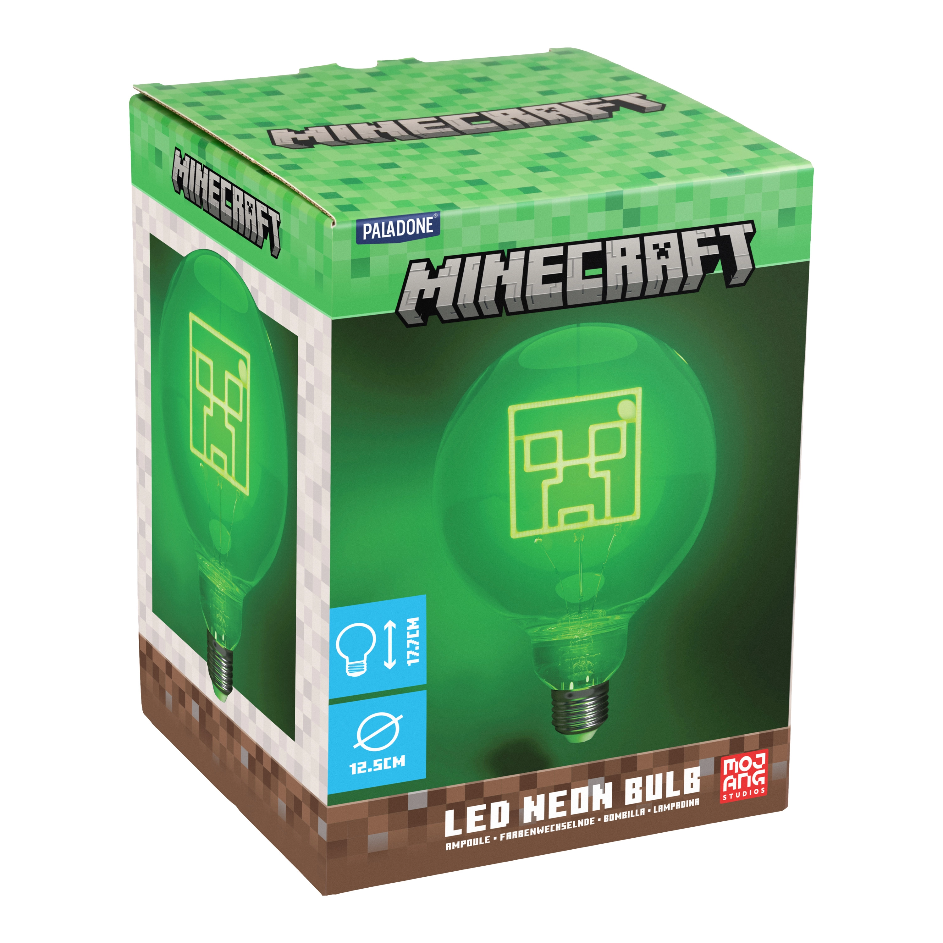 Żarówka Paladone LED Neon Bulb E27 Minecraft Creeper