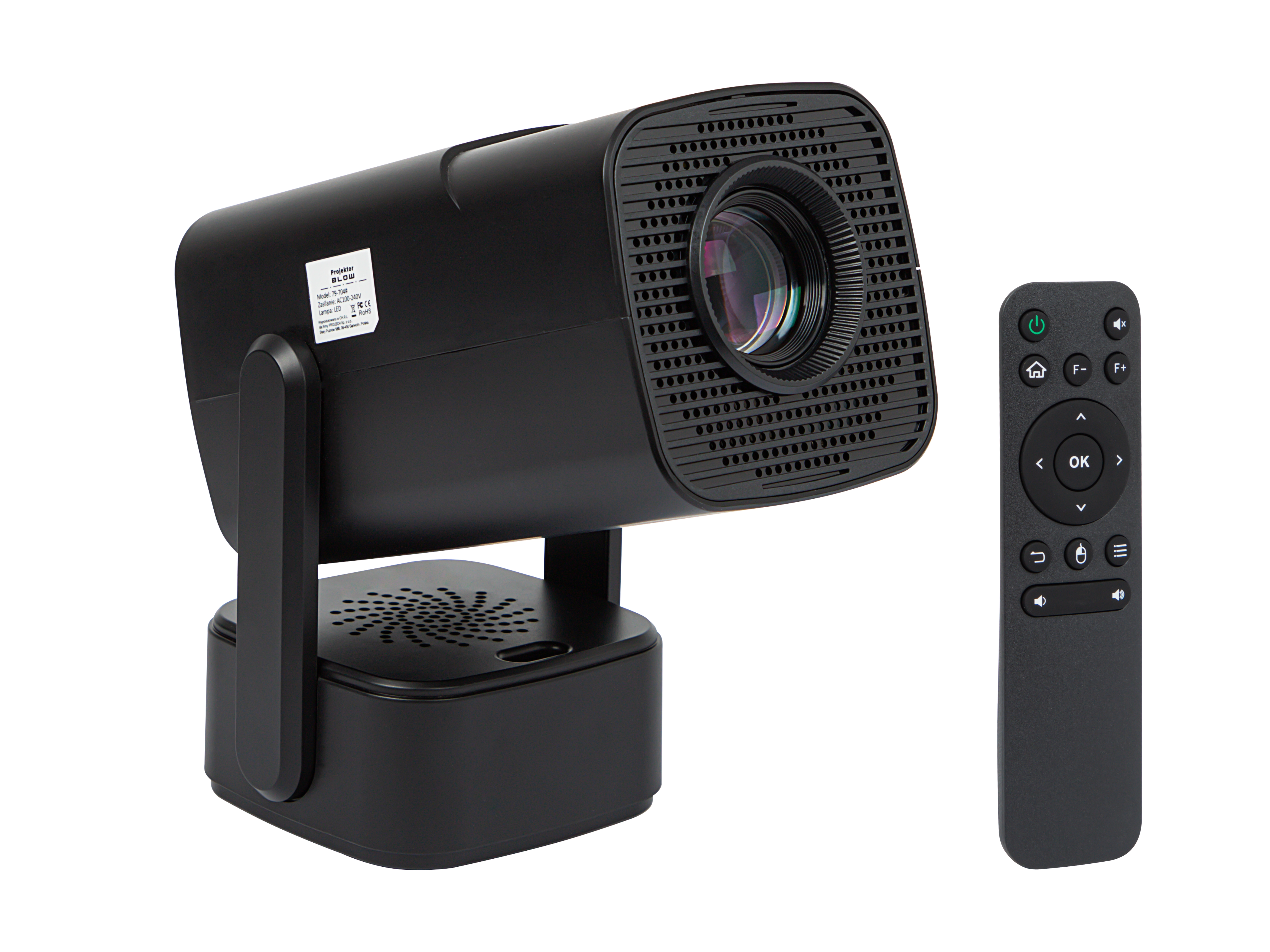 Projektor BLOW Cinema SOUND HD Ready Wi-Fi Bluetooth Android TV Przenośny z Etui