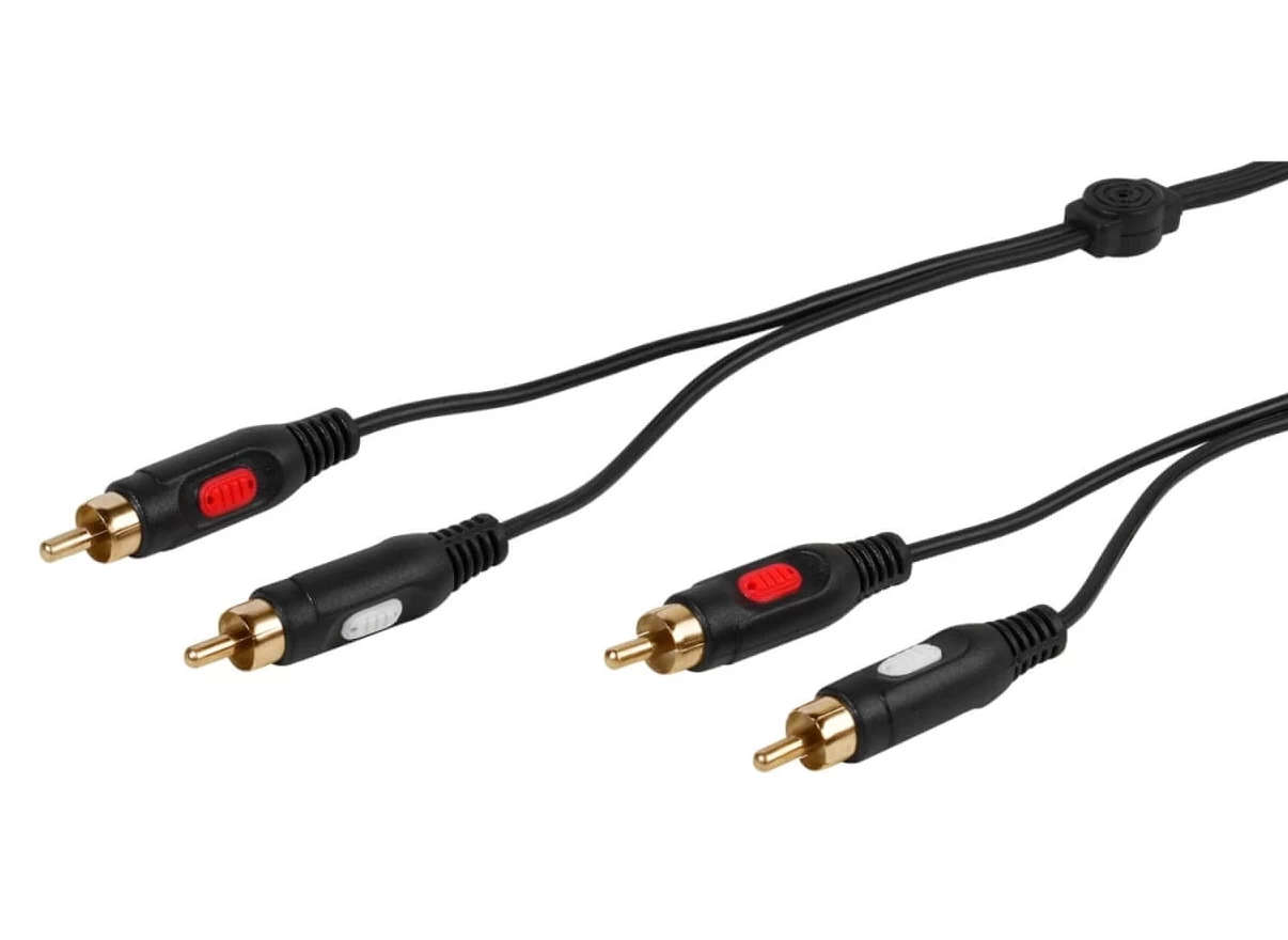 Kabel  audio Vivanco 46011 RCA 2,5m Czarny