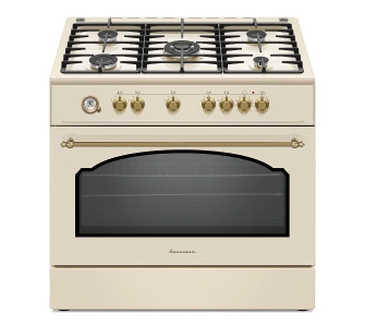 Kuchnia gazowo-elektryczna Ravanson KWGE-90ARC Termoobieg Rożen Grill