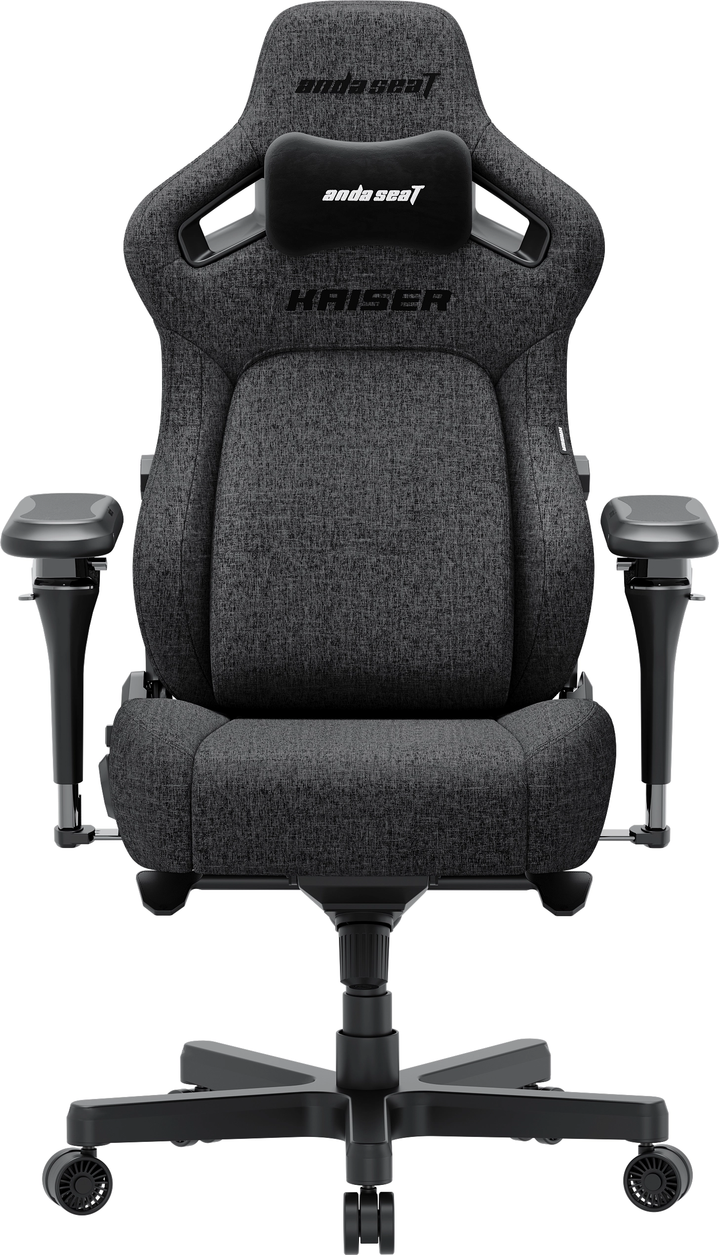 Fotel Anda Seat Kaiser 4 V2 XL Gamingowy do 150kg Tkanina Ciemnoszary