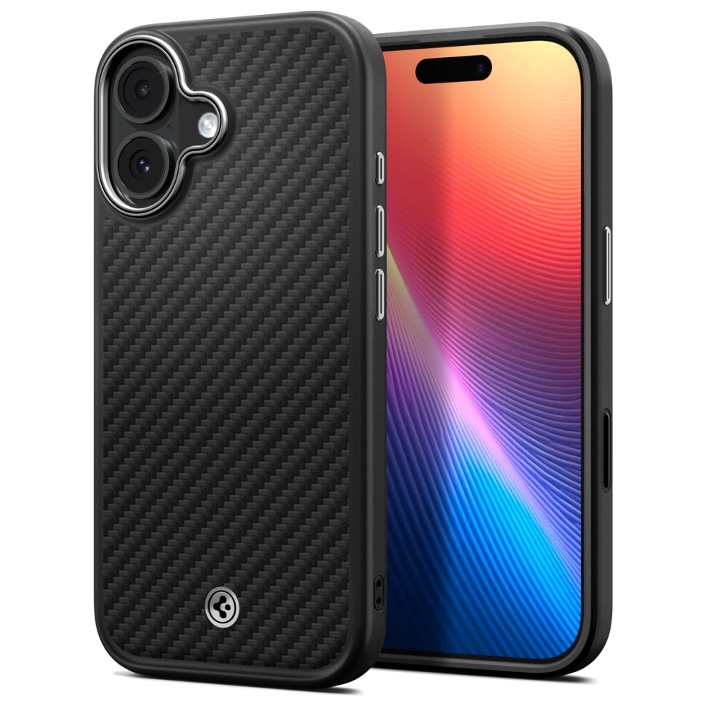 Etui Spigen Enzo Aramid "T" Mag MagSafe do iPhone 17 Czarno srebrny