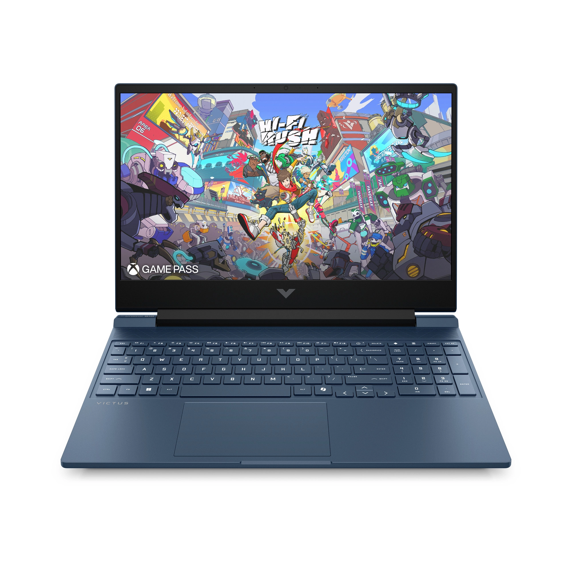 Laptop gamingowy HP Victus 15-fb3027nw 15,6" 144Hz R7 7445H 16GB RAM 512GB Dysk SSD RTX4050 DLSS3 Win11 Niebieski Funkcje AI
