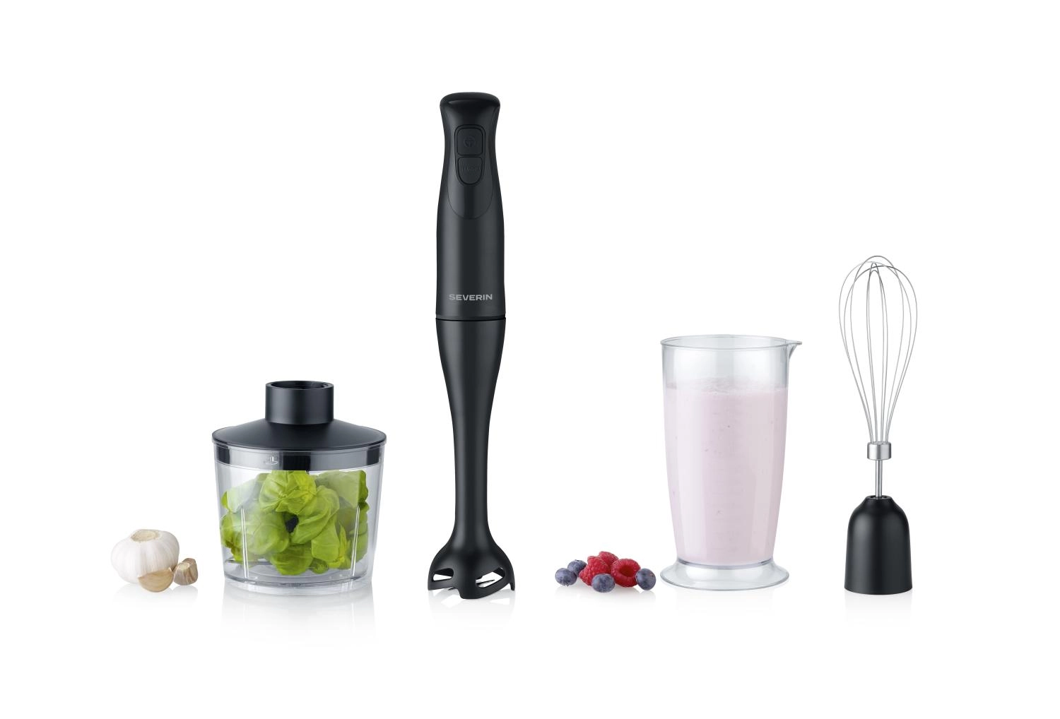 Blender Severin SM 3762 350W Rozdrabniacz Końcówka do ubijania