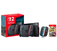 Nintendo Switch 2 Joy-Con Czarny + Joy-Con 2 Pair (2szt) + Super Mario Party Jamboree＋ Jamboree TV
