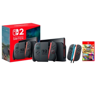 Konsola Nintendo Switch 2 Joy-Con Czarny + Joy-Con 2 Pair (2szt) + Super Mario Party Jamboree+ Jamboree TV