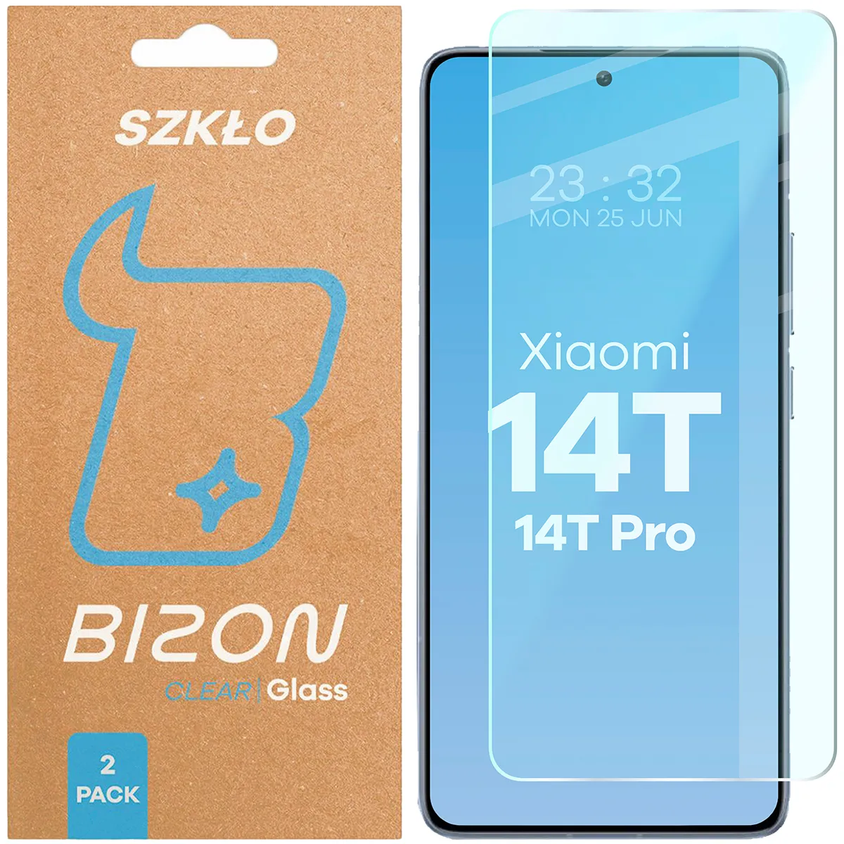 Szkło hartowane Bizon Clear Duo do Xiaomi 14T / 14T Pro