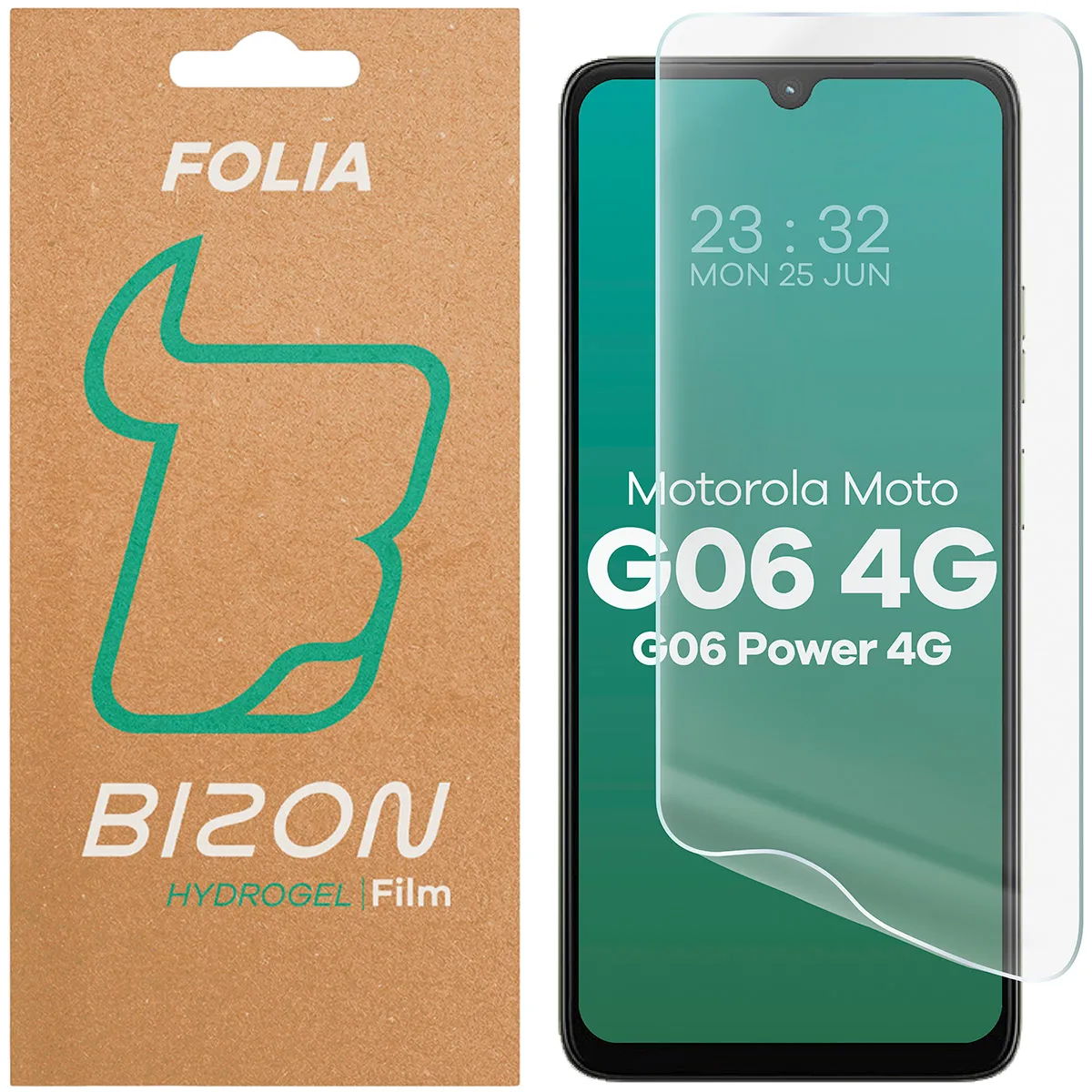 Folia hydrożelowa Bizon na ekran Hydrogel Front do Motorola Moto G06 4G / Motorola Moto G06 Power 4G
