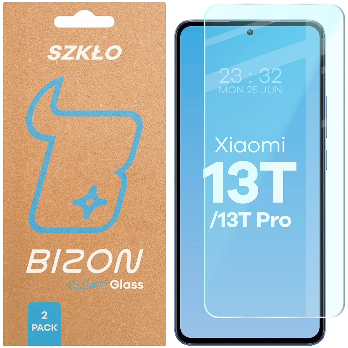 Szkło hartowane Bizon Clear Duo do Xiaomi 13T Pro / 13T