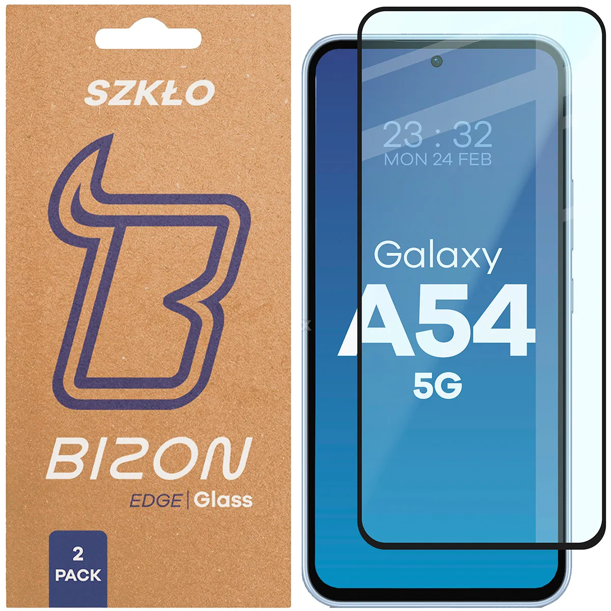 Szkło hartowane Bizon Edge Duo do Samsung Galaxy A54 5G