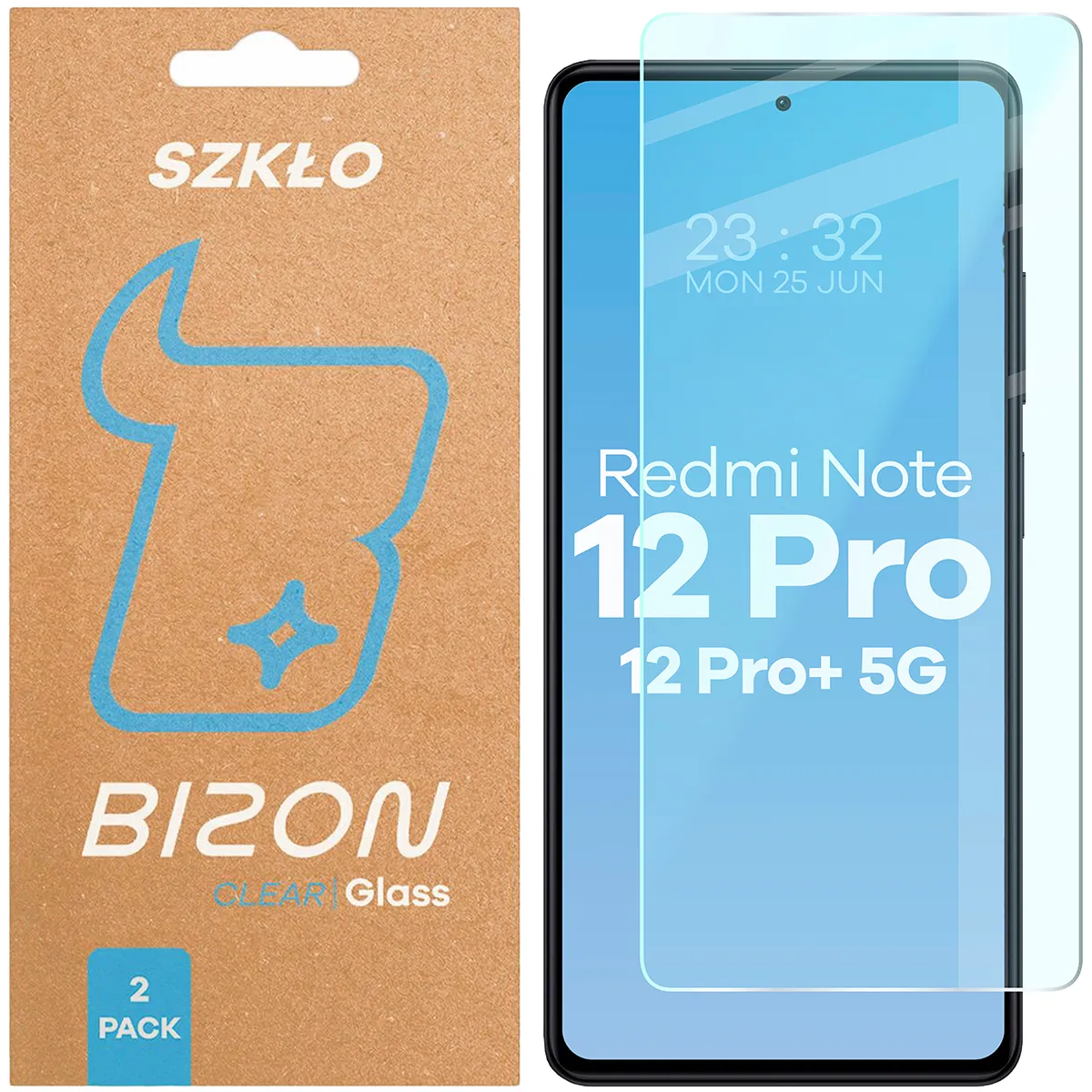Szkło hartowane Bizon Clear Duo do Xiaomi Redmi Note 12 Pro 5G / 12 Pro+ 5G