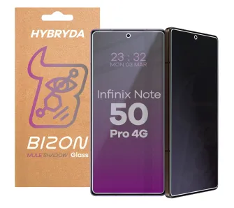 Szkło hybrydowe Bizon Prywatyzujące Mule Shadow do Infinix Note 50 Pro 4G