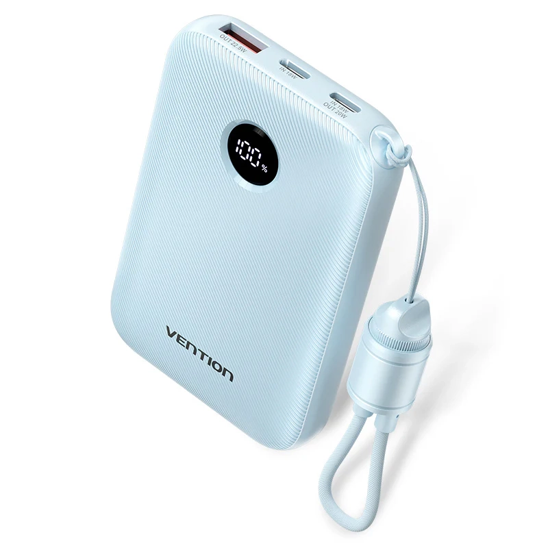 Powerbank Vention FKAL0-C 10000mAh 22,5W Niebieski