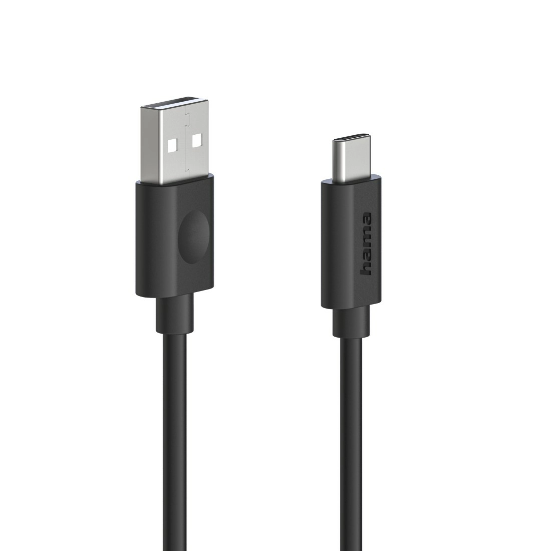 Kabel Hama USB-A do USB-C 60W 1,2m Czarny