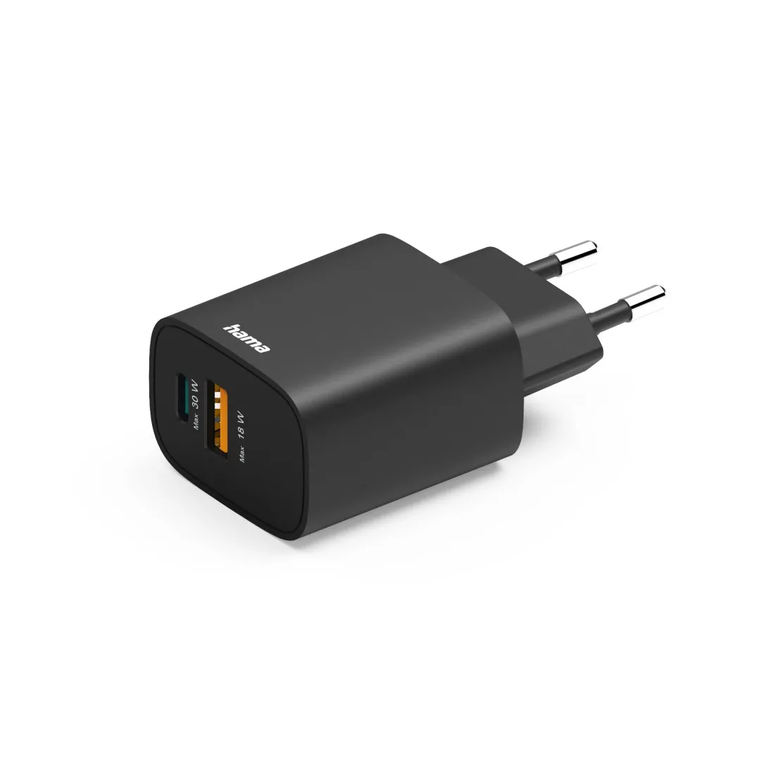 Ładowarka sieciowa Hama PD 30W USB-C USB-A Czarny