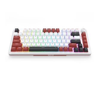 Klawiatura magnetyczna Redragon Stormhunter K721WRB-RGB-M UltraMag Biało-Czerwona