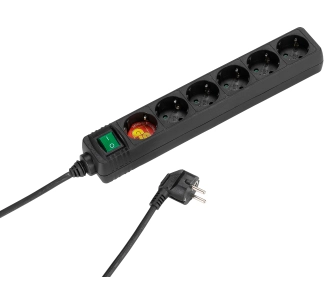 Listwa Vivanco 6 gniazd 1,4m Czarny